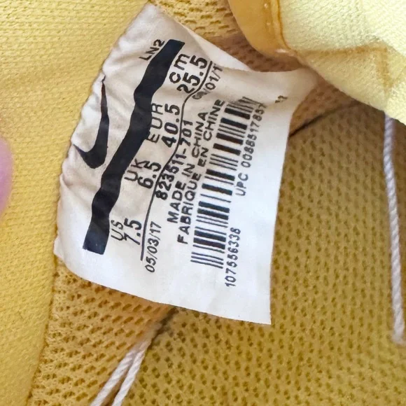 Nike AF1 Statement Game Amarillo Yellow and Black - Picture 14 of 14